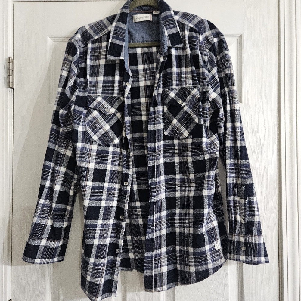 Men's Departwest Plaid Button Down Shirt